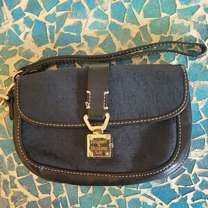 Dooney & Bourke Signature Wristlet With Gold Hardware